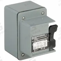 SQUARE D Manual Motor Switch: 3 Poles, 30 A, 4 NEMA Rating, Painted Steel Enclosure (MPN 2510KW2). Key specifications — Brand: SQUARE D; Maximum Voltage Rating: 230V DC; Mounting Style: Surface; Pilot Light: Not Included; Enclosure Material: Painted Steel.