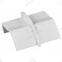 D-LINE End Cap: D-Line Quarter Round Raceway, 1 in Wd, 1 in Ht, Plastic, White (MPN CP22QSW). Key specifications — attr3676: Connector; attr3664: White; attr3679: Smooth Fit; attr3674: Quarter Round Raceways; attr42469: D-Line Quarter Round Raceway; attr42470: Plastic.