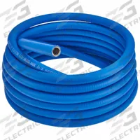 Hygienic PVC Coated Flex Conduit: 1 1/4 in Trade Size, Blue/White, 25 ft Nominal Lg (MPN S61200CTHG). Key specifications — Conduit Color: Blue; White; Brand: CALBRITE.
