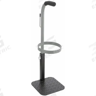 SAFTCART Single Cylinder Stand: 1 Cylinder, For 6 in to 7 in Dia, Clamp - Portable Carrying Stands