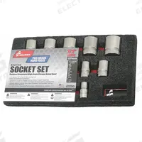 ABILITY ONE Socket Set: 3/8 in Drive, 13 Piece, 12-Point, SAE, 1/4 in to 7/8 in (MPN 5120-01-631-3963). Key specifications — attr1224269: 3/8 in; attr1204685: Tether Ready; attr1204650: 1/4 in to 7/8 in; attr1204673: Socket Bits Not Included; attr1204688: ABILITY ONE; attr1206170: Deep Sockets.