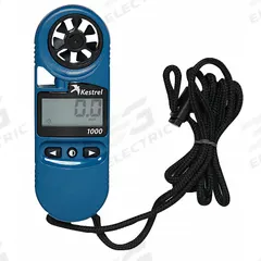 KESTREL Anemometer: Rotating Vane, Over 100 fpm, Mini Vane Vane, 0810, NIST, LCD, 6,000 to 8,000 fpm. Key specifications — Calibration Certificate Type: NIST; Data Logging: No; Manufacturer Part Number: 0810; Brand: KESTREL; Temperature Accuracy: +/ 0.9°; Digital Display Screen Type: LCD; Display Type: Digital; Includes: Lanyard.