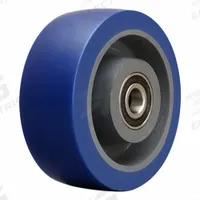 HAMILTON Caster Wheel: 5 in Wheel Dia., 1 1/2 in Wheel Wd, Polyurethane, 560 lb Load Rating, Blue (MPN W-515-SPB-1/2). Key specifications — Brand: HAMILTON; Tread Shape: Ergo-Glide; Wheel/Tread Color: Blue.
