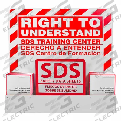 SDS Station: SDS Station, 23 1/4 in Overall Ht, 27 1/2 in Overall Wd, 4 3/4 in Overall Dp - Safety