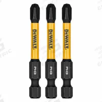 DEWALT Power Bit: Power Bit, PH3 Bit Industry Size, #3 Bit Size, Std, 2 1/4 in Overall Lg, Hex, 3 PK (MPN DWAF2PH3IR3). Key specifications — attr1119695: DEWALT; attr1119703: S2 Steel; attr1119710: Standard; attr1119708: Hex; attr1202404: #3.