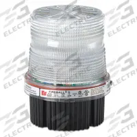 FEDERAL SIGNAL Strobe Light: Clear, 1/2 in NPT, 24V DC, 4 1/8 in Overall Dia, 5 1/4 in Overall Ht (MPN FB24STHI-024C-CN). Key specifications — Brand: FEDERAL SIGNAL; Lens Color: Clear; Mounting Location: Threaded Mount; Operating Voltage: 24V DC.