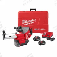 MILWAUKEE Cordless Rotary Hammer Kit: L-Shape, 18V DC, SDS-Plus, 1 1/8 in max, 6.0 Ah, 3.6 ft-lb (MPN 2915-22DE). Key specifications — attr113858: 18V DC; attr113796: MILWAUKEE; attr113808: 0 bpm to 4,600 bpm; attr113803: Yes; attr113838: Hammer and Rotate; attr113809: Yes; attr113815: (2) Batteries.