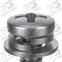 SEMS Screw: Flat/Split Lock, #4-40 Thread Size, 1/4 in Lg, Stainless Steel, Passivated, Pan, 10 PK (MPN 1-PPX-4C-25). Key specifications — Drive Size: #1.