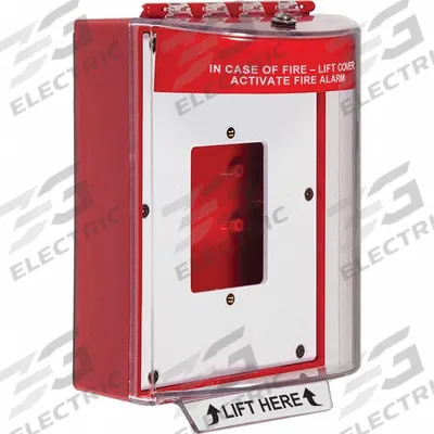 SAFETY TECHNOLOGY INTERNATIONAL Universal Stopper Cover: Wall Mount, Surface Mount Mounting - Covers for Fire Alarm Pull Stations