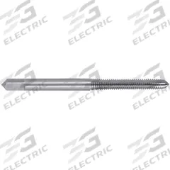 CHICAGO-LATROBE Straight Flute Tap: #4-40 UNC, H1 / 2B, 2 Flute, Plug Chamfer, High Speed Steel (MPN 330021)