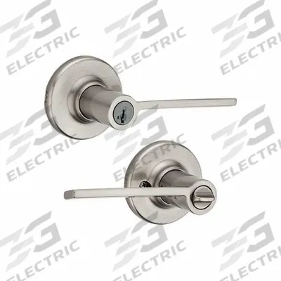 KWIKSET Door Lever Lockset: Office Lever Locksets, Nickel