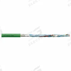 CHAINFLEX Measuring System Cable: Green, PUR Jacket, 50 V Volt (MPN CF894-006). Key specifications — Conductor Grouping: (3) Shielded Twisted Pair 26 AWG/(4) 26 AWG/(4) 24 AWG/(2) 20 AWG; Includes Ground: No; Overall Length: Order by the Foot; Minimum Bend Radius Factor - Fixed: 8 x OD; Minimum Bend Radius Factor - Flexible: 12 x OD; Brand: CHAINFLEX.