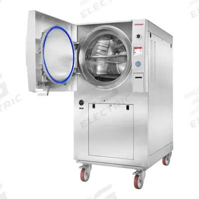 HEIDOLPH Autoclave: 160 L Capacity, 140°C Max Temp, 34 1/4 in Overall Wd, 46 1/4 in Overall Dp - General Purpose Autoclaves