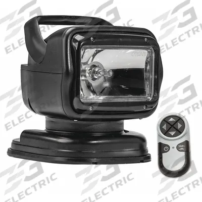 GOLIGHT Spotlight: Rectangular, Spot, Halogen, Handheld Remote, Magnetic, Lighter Plug - Vehicle Remote-Controlled Spotlights