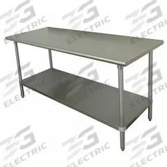 ADVANCE TABCO Work Table: Fixed Ht, Stainless Steel, 60 in x 36 in, 675 lb Overall Load Capacity (MPN SS-365). Key specifications — Brand: ADVANCE TABCO.