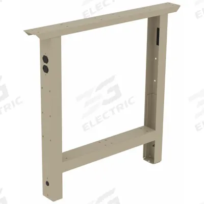 TENNSCO Adjustable Straight Leg: Adj Ht, Leg Extender, 3 in Overall Wd, 30 in Overall Dp - Tennsco Workbench Legs