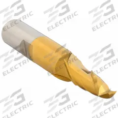 CLEVELAND Square End Mill: Cobalt, TiN Coated, 2 Flute, 3/8" Mill Dia, 9/16" LOC, 2-1/2" OAL (MPN C32513)