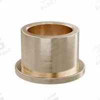 Flanged Sleeve Bearing: Bronze, SAE 841, 10 mm Bore, 13 mm OD, 10 mm Lg, -35°F to 300°F, 10 PK (MPN FFM1013-10B). Key specifications — System of Measurement: Metric; Material Grade: SAE 841; Flange Type: Flanged; Brand: OILITE.