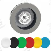SCHNEIDER ELECTRIC Push Button Head: 30 mm Panel Size, Non-Illuminated, Metallic (MPN ZB4FA9). Key specifications — Manufacturer Part Number: ZB4FA9; Compatible Operator Illumination: Non-Illuminated; Compatible with Series: XB4; Head Attachment Type: Screw-On; Head Material: Metal; Brand: SCHNEIDER.