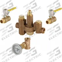 Thermostatic Mixing Valve - Ball - Gauge (MPN 132-LFSTABNF). Key specifications — Includes: Valve, Shut-Offs, Gauge; Brand: CHICAGO FAUCETS.