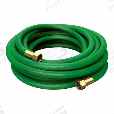 CONTINENTAL Oxygen Hose Assembly: 3/8 in Hose Inside Dia., Green, 50 ft Hose Lg - Grade T Single-Line Welding Hose Assemblies