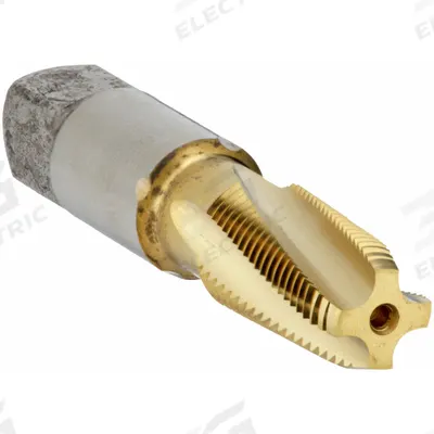 WIDIA GTD Spiral Flute Tap: 1/8"-27 NPT, 4 Flute, Taper Chamfer, TiN Coated Cobalt (MPN VTSFT8003) - Spiral-Flute Pipe Taps