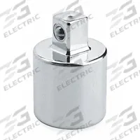 PROTO Socket Adapter: 1/4 in Output Drive Size, Square, 1 in Overall Lg, Chrome, Locking Included (MPN J5255). Key specifications — attr1204997: Square; attr1205006: PROTO; attr1204986: Chrome; attr1205002: Locking Included.