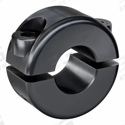 RULAND MANUFACTURING Shaft Collar: 2-Piece, Metric, Round, Clamp-On, 8 mm Bore Dia - Steel Shaft Collars