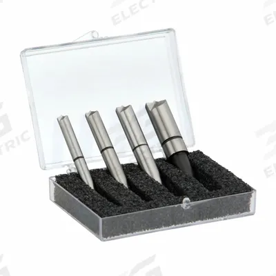 KEYSCO TOOLS Spot Weld Cutter Set: 4 Pc, 1/4" to 1/2" - Cobalt Spot-Weld Drill Bit Sets