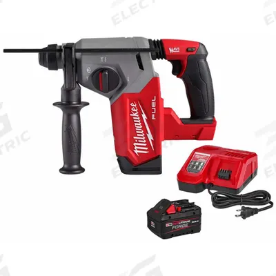 MILWAUKEE Rotary Hammer Kit: Pistol-Grip, 18V DC, SDS-Plus, 2 1/2 in max - Milwaukee Cordless Rotary Hammers