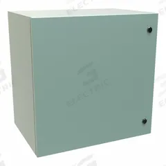 HAMMOND Electrical Enclosure: Steel, 24 in x 24 in x 16 in, NEMA 12/3R/4, Solid Cover, Hinged (MPN EN4SD242416GY). Key specifications — Closure Method: 1/4-Turn Latch; Brand: HAMMOND; Knockouts: Not Included.