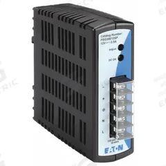 EATON DC Power Supply: DIN Rail, 30 W Output Power - Rated, 2.5 A Current - Output, Single Phase (MPN PSG30E12SP). Key specifications — attr1044898: Single; attr1044874: Plastic; attr1044879: 100 to 240V AC; attr211400: EATON.