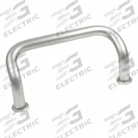 JW WINCO Pull Handle: Threaded Holes, Stainless Steel, Silver, 0.31 in, 2.05 in Grip Lg (MPN 425.1-NI-8-64-GS). Key specifications — Screw Size: M4; Brand: JW WINCO; Color: Silver.
