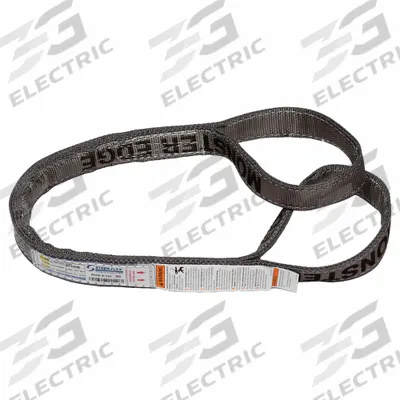 STREN-FLEX Web Sling: Type 3, Nylon, 10 ft Sling Lg, 12 in Eye Lg - Protected-Edge Nylon Flat-Eye Web Slings