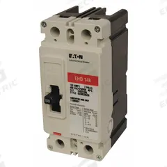 EATON Molded Case Circuit Breaker: 60 A Amps, 18kA at 240V AC, Fixed, ABC, Load Side Lug, Std, EHD (MPN EHD2060). Key specifications — attr217792: EHD; attr196056: 18kA at 240V AC; attr196057: Fixed; attr196058: ABC; attr196059: Load Side Lug; attr196061: 100A/F.