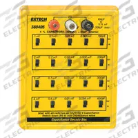 EXTECH Capacitance Decade Box: 100 pF to 11.111 uF, 5 Decades, 5% Accuracy (MPN 380405). Key specifications — Brand: EXTECH.
