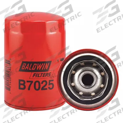 BALDWIN FILTERS Oil Filter: B7025, 3/4"-20 Thread Size, 5 3/8 in Overall Ht - Spin-On Oil Filters