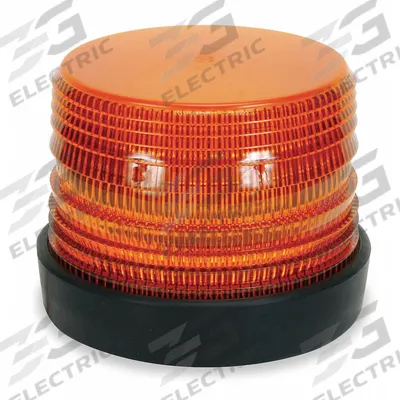 APPROVED VENDOR Warning Light: Amber, Strobe Tube, 12 to 80V DC, 5 3/4 in Overall Dia - Wired Strobe Lights