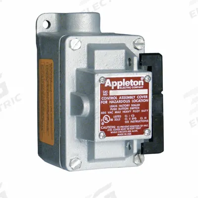 APPLETON ELECTRIC Tumbler Switch: 1 Gang, 3-Way, 20 A, 277 V AC, Dead-End Hub - One-Gang Rocker-Arm Tumbler Switches