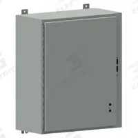 WIEGMANN Disconnect Enclosure: NEMA 12/13, Powder-Coated Steel, 30 in x 25 in x 8 in, Handle (MPN SDN12302508). Key specifications — Brand: WIEGMANN; Closure Method: Handle.