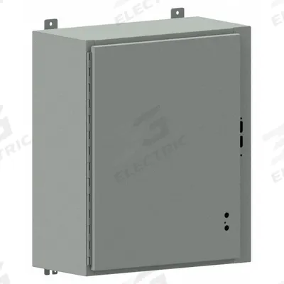 WIEGMANN Disconnect Enclosure: NEMA 12/13, Powder-Coated Steel, 30 in x 25 in x 8 in - Disconnect Switch Electrical Enclosures