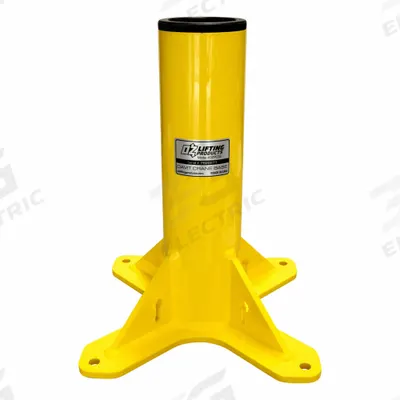 OZ LIFTING PRODUCTS Mounting Base: Pedestal, 1,000 lb Max Load Capacity, Steel - Pedestal-Mount Bases