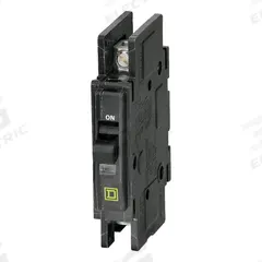SQUARE D Miniature Circuit Breaker: 40 A, 120/240V AC, Single Phase, 10kA at 120/240V AC, 1 Poles (MPN QOU140). Key specifications — Phase: Single; Amps: 40 A; AC Voltage Rating: 120/240V AC; Max. AIR Rating: 10kA at 120/240V AC; For Use With: Air Conditioning and Refrigeration Equipment; Brand: SQUARE D.