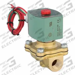 REDHAT Solenoid Valve: 2-Way, Normally Closed, 3/8 in Pipe Size, 12V DC, Watertight, High Flow (MPN 8210G093). Key specifications — Pipe Size: 3/8 in; Voltage: 12V DC; Brand: REDHAT; Coil Enclosure: Watertight.