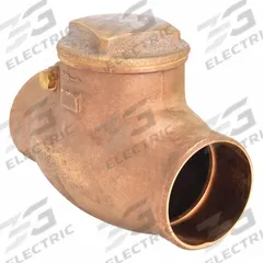 MILWAUKEE VALVE Swing Check Valve: Swing, Inline Valve Body, 3 in Pipe Size, Sweat x Sweat, Bronze (MPN 1509 3"). Key specifications — Brand: MILWAUKEE VALVE.