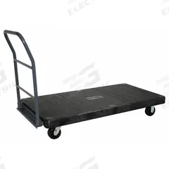 JAMCO Platform Truck: 2,500 lb, 65 in L x 31 in W x 40 in H Overall Dim., Gray, Plastic (MPN NF360P700GP). Key specifications — attr1345828: Gray; attr1345811: (2) Swivel; attr1345838: JAMCO.