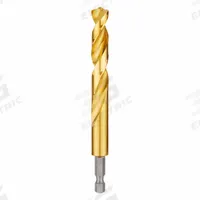 MILWAUKEE Hex Shank Drill Bit: 29/64", 135° Split Point, TiN-Coated HSS, Impact Rated (MPN 48-89-4626). Key specifications — attr1234973: Impact Rated; attr1234966: MILWAUKEE; attr1234978: 0.4531.