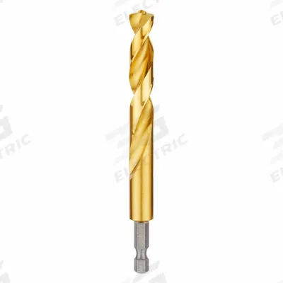 MILWAUKEE Hex Shank Drill Bit: 29/64", 135° Split Point, TiN-Coated HSS - Milwaukee Shockwave Impact Duty Drill Bits