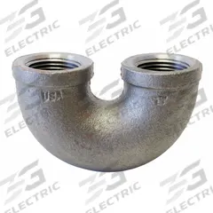 ANVIL Metal Pipe Bend: Elbow, 300 psi @ 150° F, 1 in x 1 in, Malleable Iron, Made in USA (MPN 0311077408). Key specifications — Maximum Operating Pressure: 300 psi @ 150° F; (DO NOT SEND) Manufacturer Location: Made in USA.