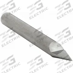 APPROVED VENDOR Engraving Tool: Pointed, Carbide, 30° Tip Angle, 0.008" Tip Dia, 3/8" Split Lg (MPN 713-125150)
